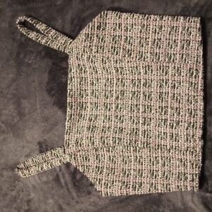 Junior's Live To Be Spoiled Tweed Textured Corsette NWT